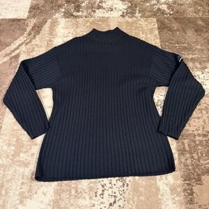 Southpole Sweater Mens Large Navy Turtleneck Ribbed VTG Y2K Rib Knit Pullover